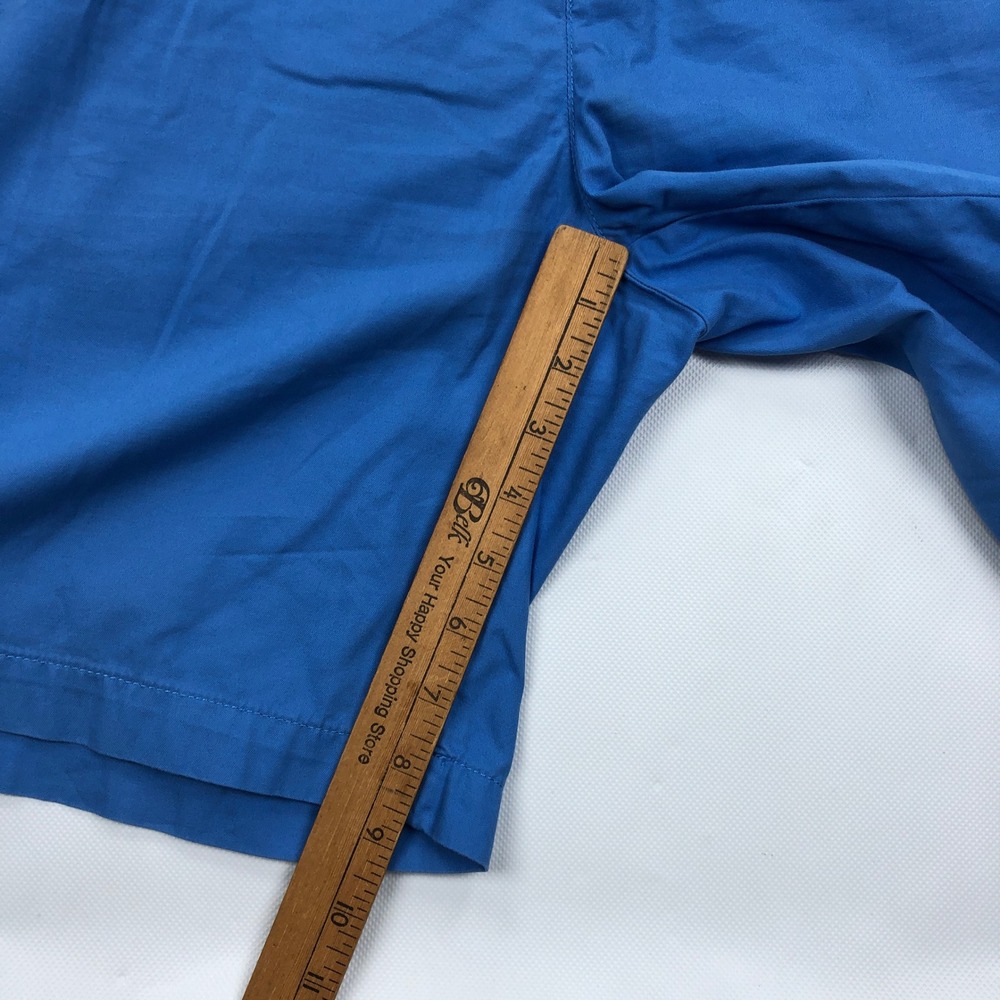 Vineyard Vines Club Shorts Mens 38 Blue Cotton Chino Flat Front Whale 9" Inseam - Picture 7 of 9